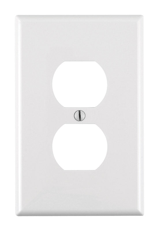 WALLPLATE DUPLEX 1G WHT