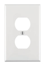 Leviton White 1 gang Nylon Duplex Wall Plate 1 pk