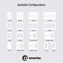 Amerelle Devon Light Almond 2 gang Stamped Steel Decorator Wall Plate 1 pk