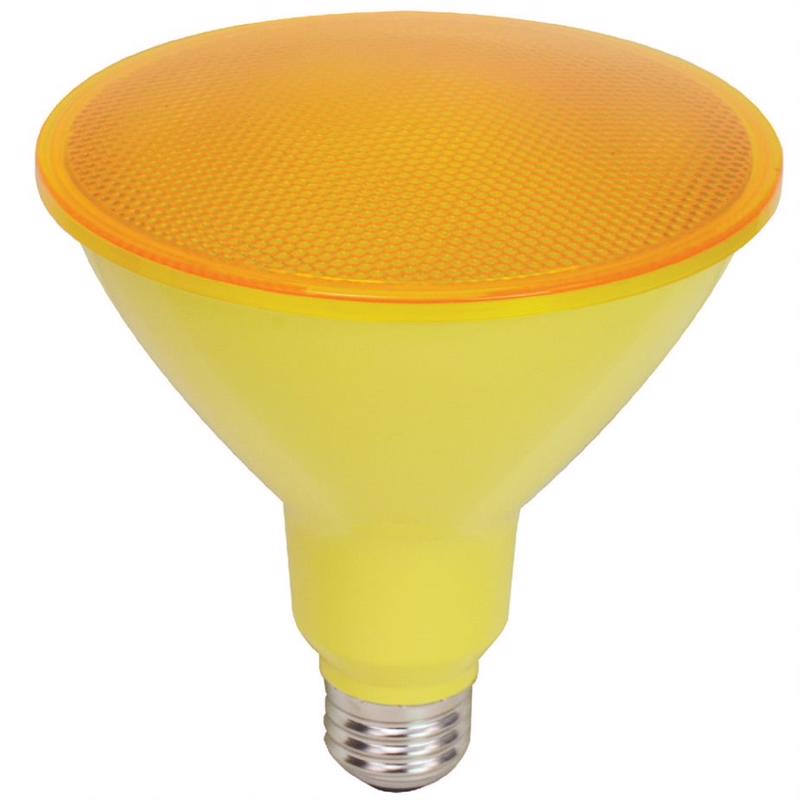 GE PAR 38 E26 (Medium) LED Floodlight Bulb Yellow 90 Watt Equivalence 1 pk