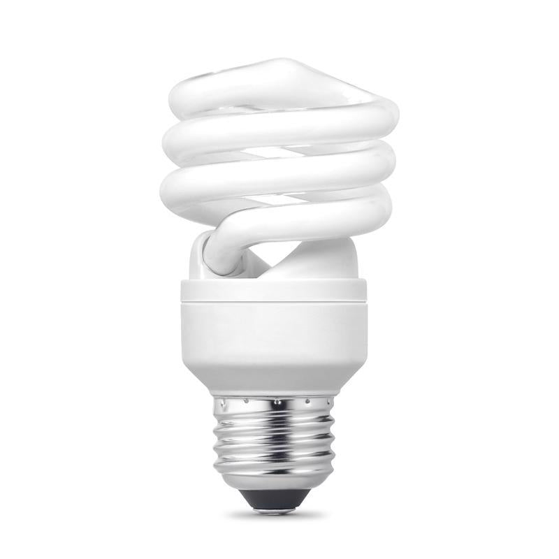 Feit 60 W A19 2 in. D X 3.7 in. L CFL Bulb Daylight Spiral 6500 K 4 pk