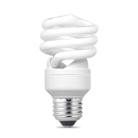 Feit 60 W A19 2 in. D X 3.7 in. L CFL Bulb Daylight Spiral 6500 K 4 pk