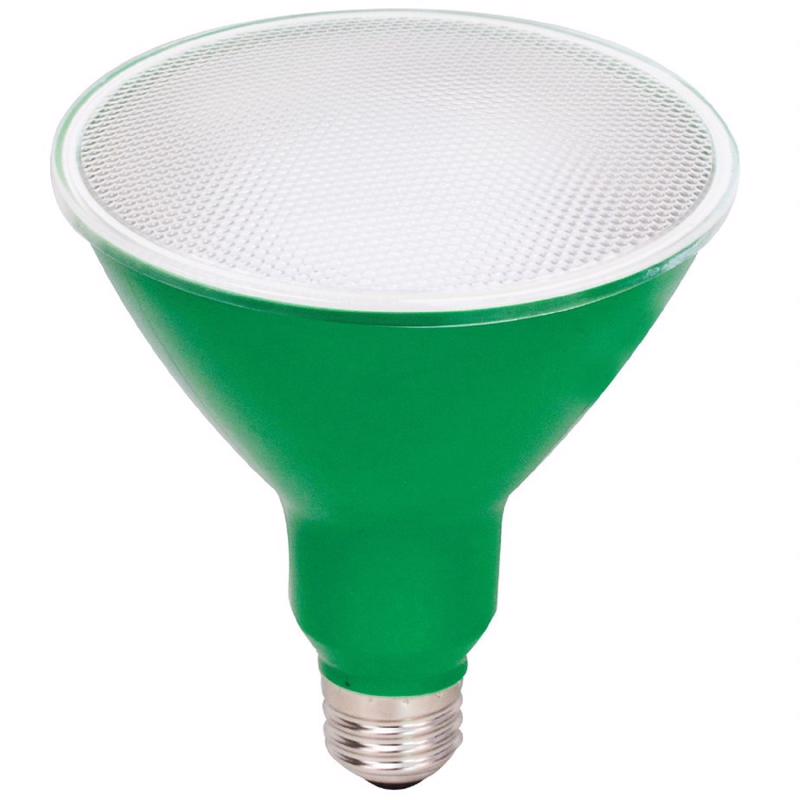 GE PAR 38 E26 (Medium) LED Floodlight Bulb Green 1 pk