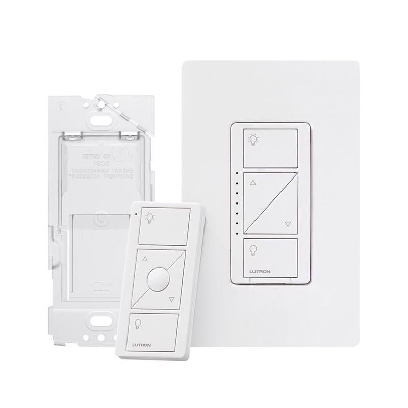 Lutron Caseta White 150 W 3-Way Dimmer Switch w/Remote Control 1 pk