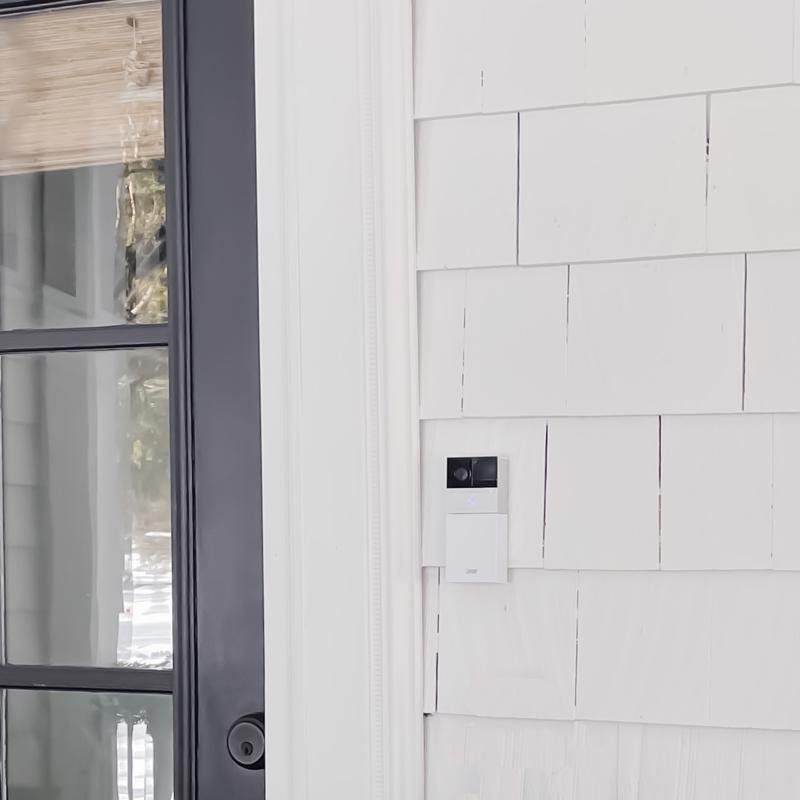 Feit Smart Home White Metal/Plastic Wireless Smart-Enabled Video Doorbell