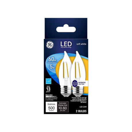 LED CA11 E26 SW 60W 2PK