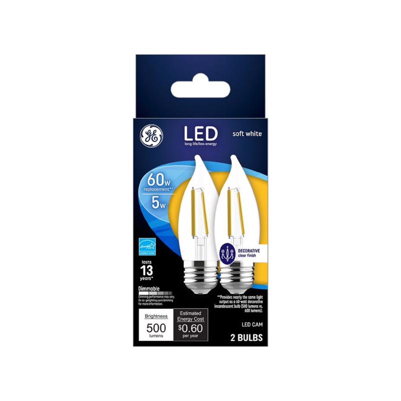 LED CA11 E26 SW 60W 2PK