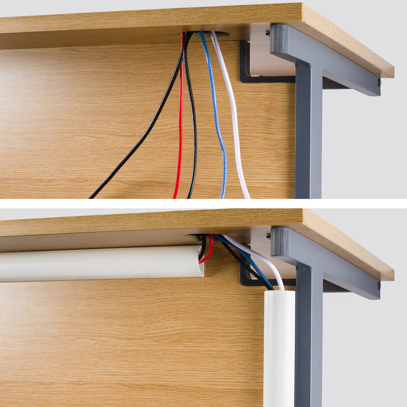 D-Line 39 in. L White PVC Cord Cover