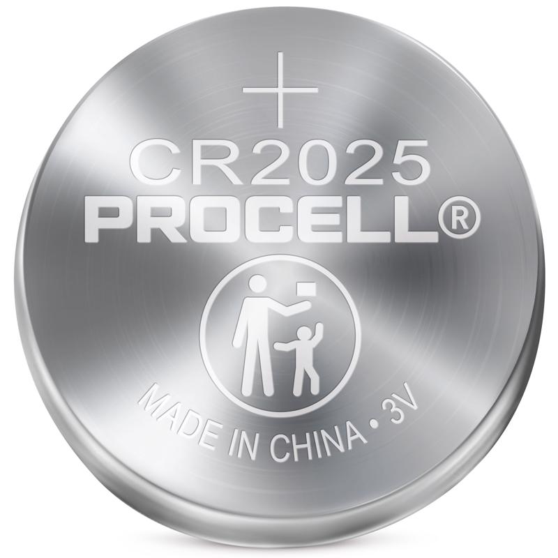 Procell Lithium Coin CR2025 3 V Primary Battery PC2025 5 pk