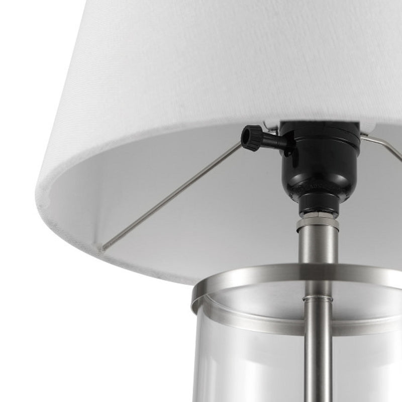 Globe Electric Maya 21 in. White Table Lamp