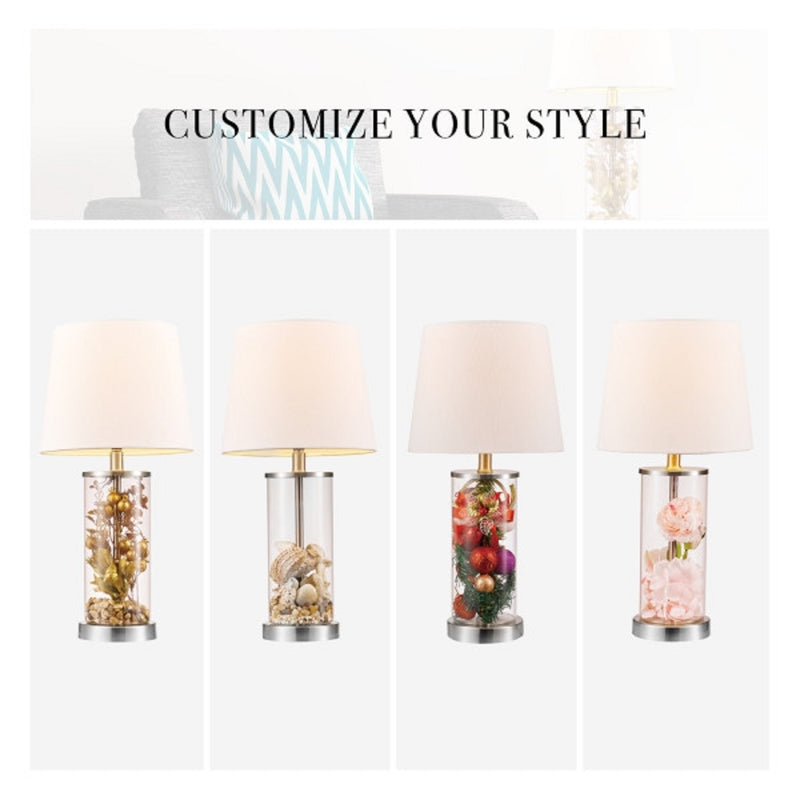 Globe Electric Maya 21 in. White Table Lamp