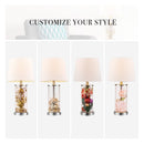 Globe Electric Maya 21 in. White Table Lamp