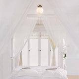 Globe Electric Portland 9.91 in. H X 8 in. W X 8 in. L Brass White Ceiling Light