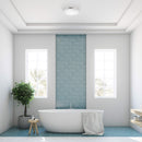 Globe Electric Ellington 2 in. H X 14 in. W X 14 in. L Chrome Ceiling Light