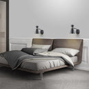 Globe Electric Belmont 1-Light Satin Black Hourglass Wall Sconce