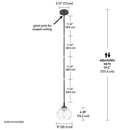 Globe Electric Harrow Matte Black 1 lights Pendant Light