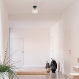 Globe Electric Harrow 9.1 in. H X 8 in. W X 8 in. L Matte Black Ceiling Light