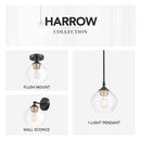 Globe Electric Harrow 9.1 in. H X 8 in. W X 8 in. L Matte Black Ceiling Light