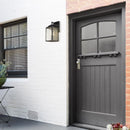 Globe Electric Miller 1-Light Black Downlight Wall Sconce