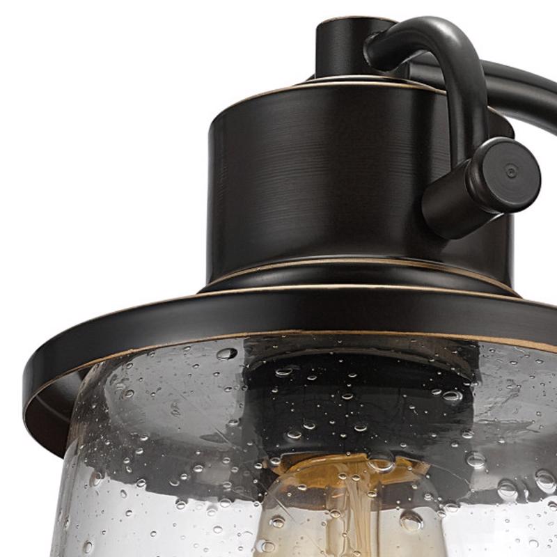 Globe Electric Charlie 1-Light Oil Rubbed Bronze Rustic Wall Sconce