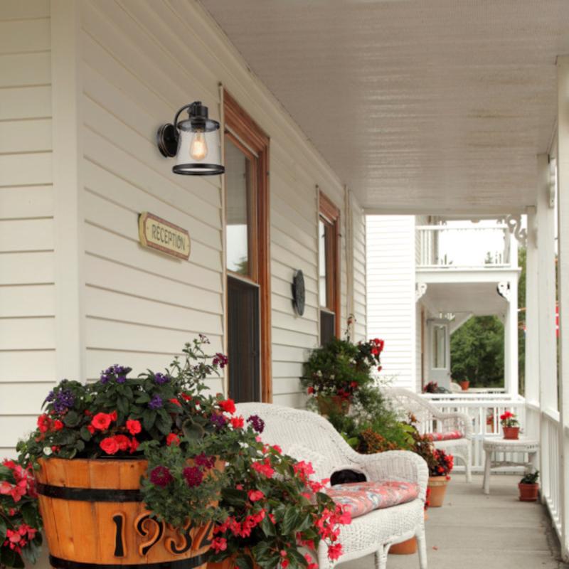 Globe Electric Charlie 1-Light Oil Rubbed Bronze Rustic Wall Sconce