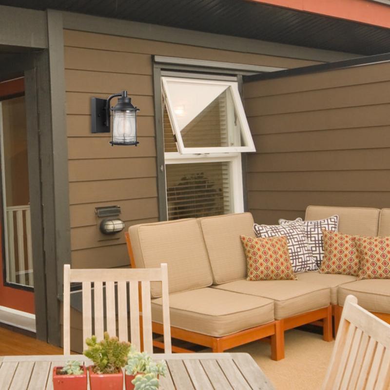 Globe Electric Donovan 1-Light Bronze Downlight Wall Sconce