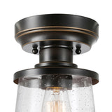 Globe Electric Charlie 9.6 in. H X 6.7 in. W X 6.7 in. L Oil Rubbed Bronze Ceiling Light