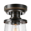 Globe Electric Charlie 9.6 in. H X 6.7 in. W X 6.7 in. L Oil Rubbed Bronze Ceiling Light