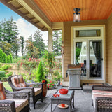 Globe Electric Charlie 9.6 in. H X 6.7 in. W X 6.7 in. L Oil Rubbed Bronze Ceiling Light