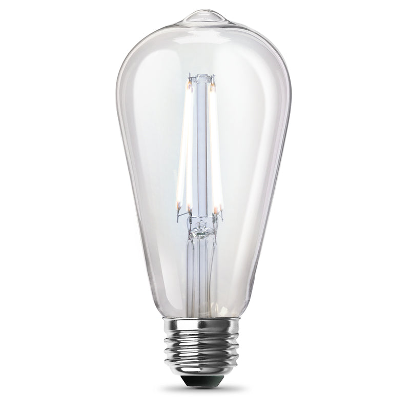 Feit ST19 E26 (Medium) Filament LED Bulb Soft White 100 Watt Equivalence 2 pk