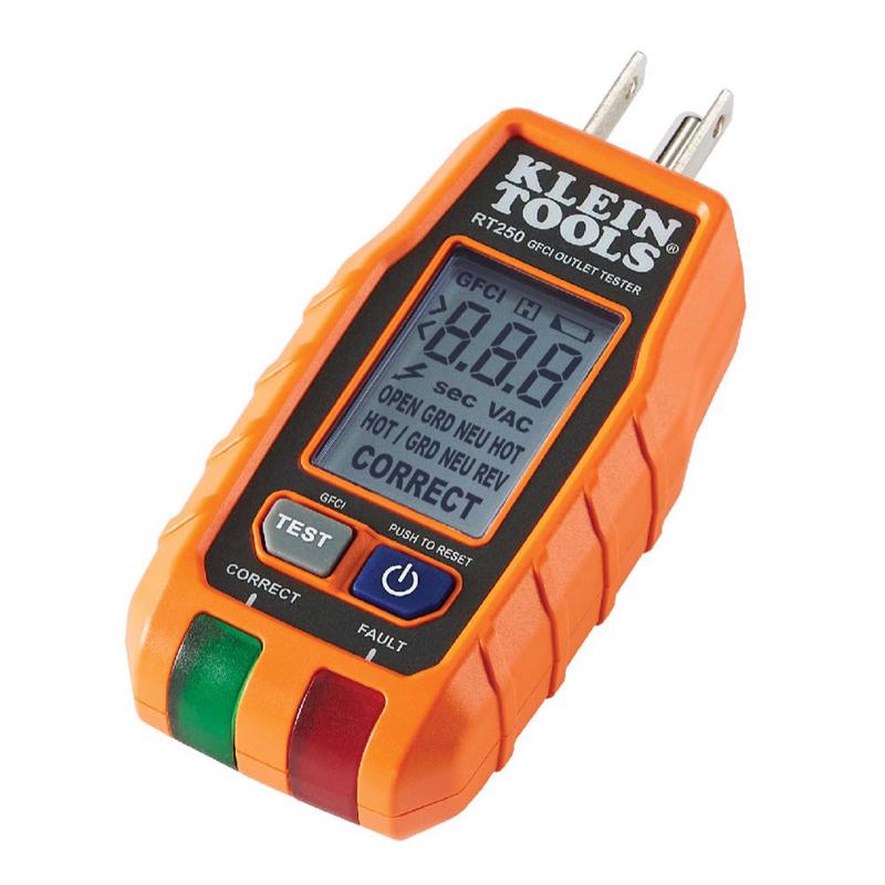 GFCI RECEPTACLE TEST LCD