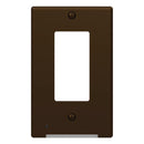 Westek LumiCover Aged Bronze 1 gang Plastic Duplex Wall Plate 1 pk