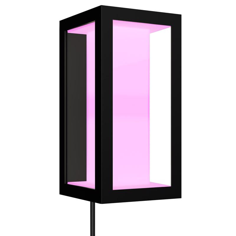 Philips Hue Matte Black Dusk to Dawn LED Wall Lantern
