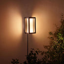 Philips Hue Matte Black Dusk to Dawn LED Wall Lantern
