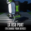 EGO Power+ 4-3/4 in. 4-Panel lights LED Portable Area Light