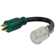 ADPTR CRD 120/240V 12"L
