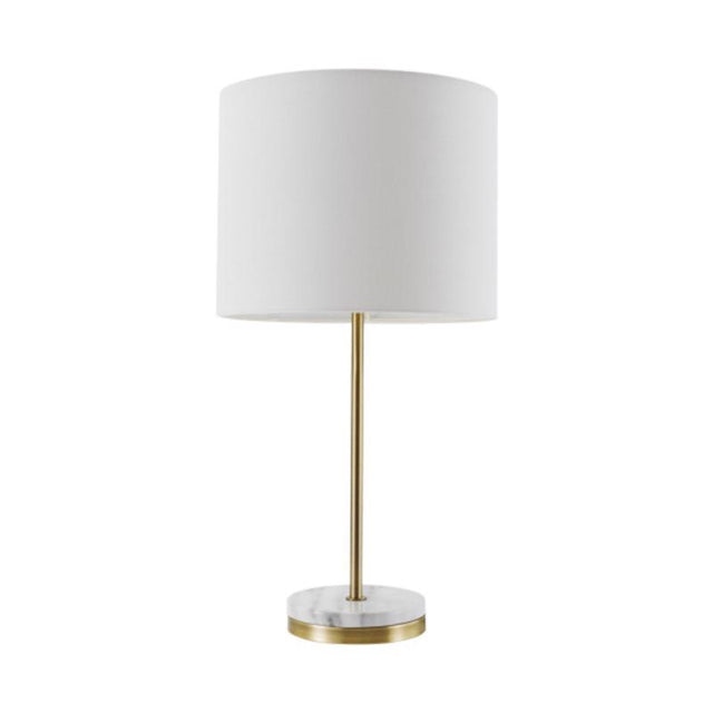 TBLE LAMP MAT BRASS 19"