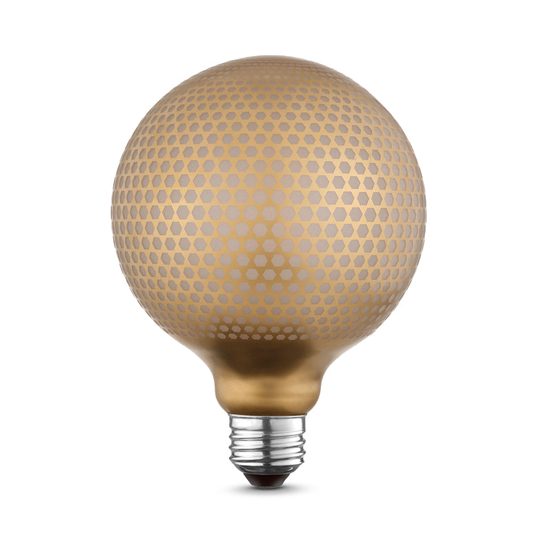 Globe Electric Moderna G40 E26 (Medium) Filament LED Bulb Amber Soft White 40 Watt Equivalence 1 pk