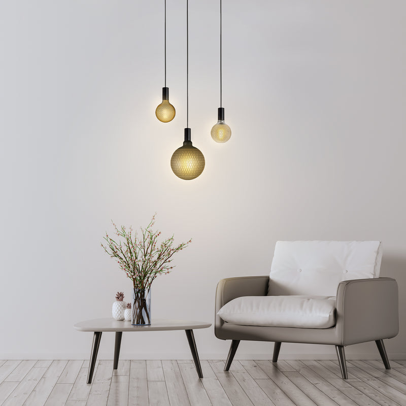 Globe Electric Moderna G40 E26 (Medium) Filament LED Bulb Amber Soft White 40 Watt Equivalence 1 pk