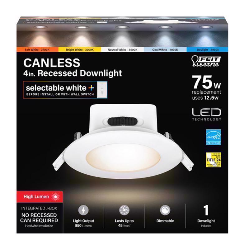 RECESS DWNLT LED 4"W 75W