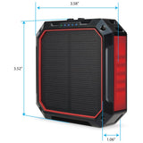 WeatherX Black/Red LED Flashlight Power Bank