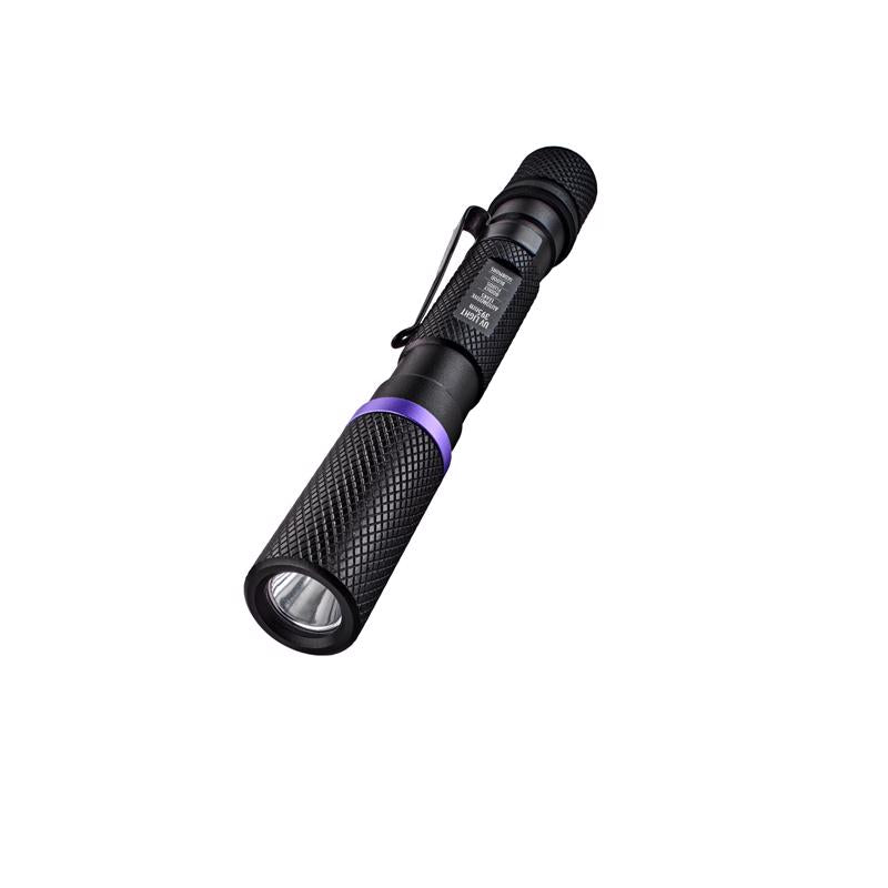 Police Security UV Light Black LED Pen Light AAA Battery