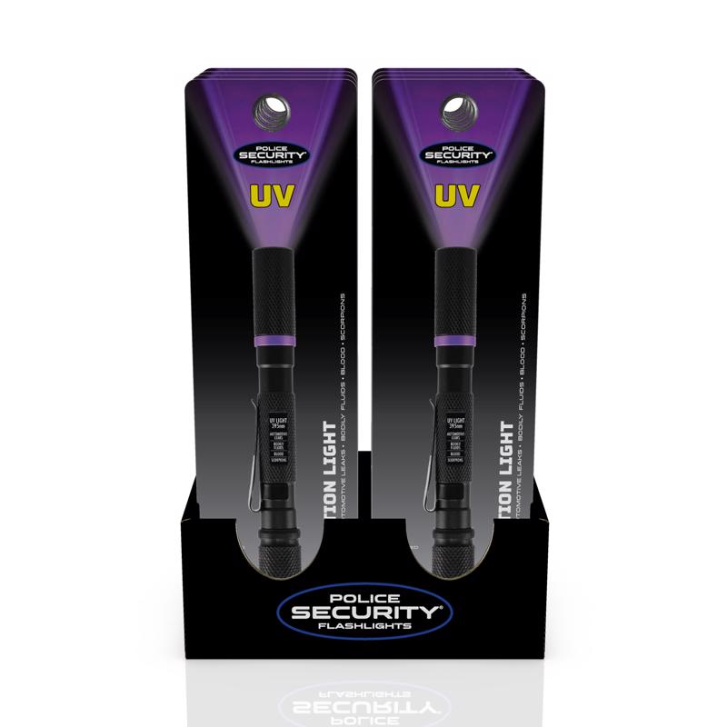 Police Security UV Light Black LED Pen Light AAA Battery