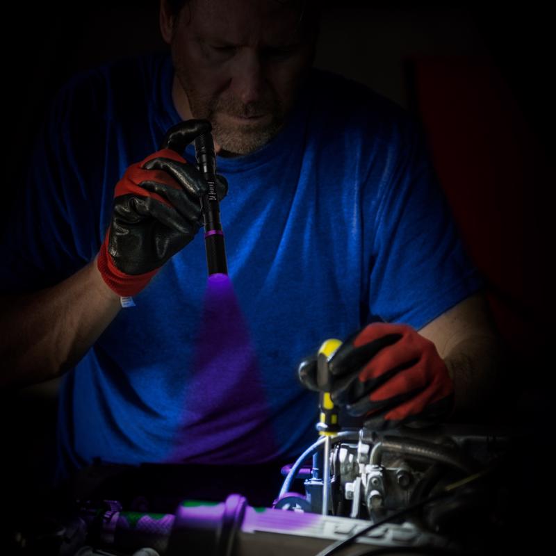 Police Security UV Light Black LED Pen Light AAA Battery