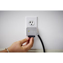 Charg 10 ft. L 6 outlets Power Strip w/Surge Protection Black 1000 J