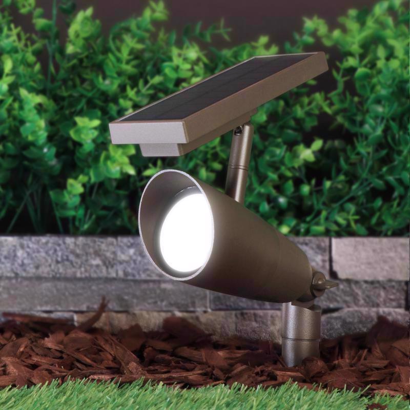 Feit OneSync Bronze Solar Powered/Remote 100 W LED Spotlight 1 pk