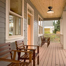 Globe Electric Kurt 8.5 in. H X 11 in. W X 11 in. L Matte Black Black Ceiling Light