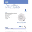 Feit White Plastic Wireless Door Chime Bell