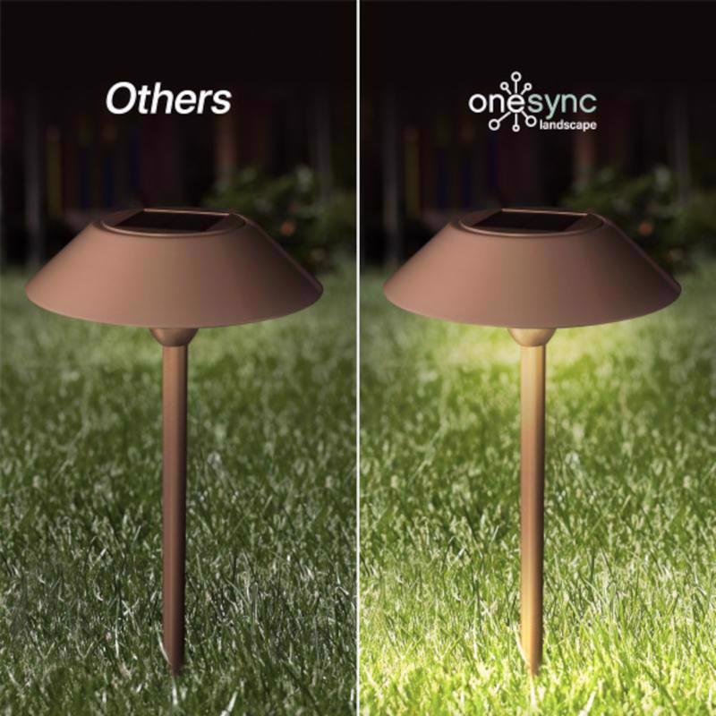 Feit OneSync Bronze Solar Powered 40 W LED Pathway Light 1 pk