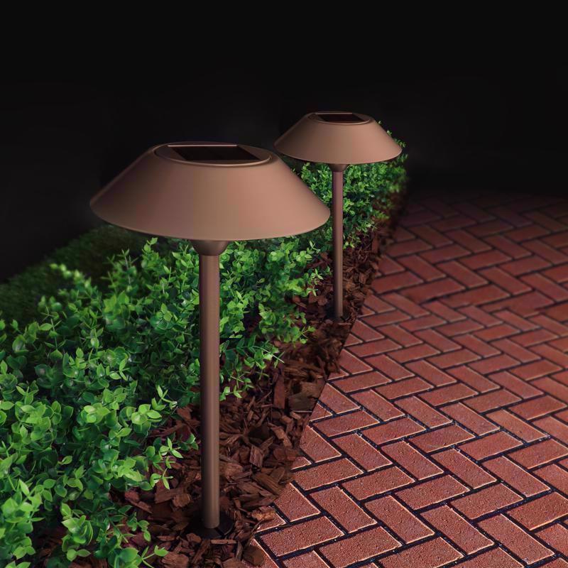 Feit OneSync Bronze Solar Powered 40 W LED Pathway Light 1 pk